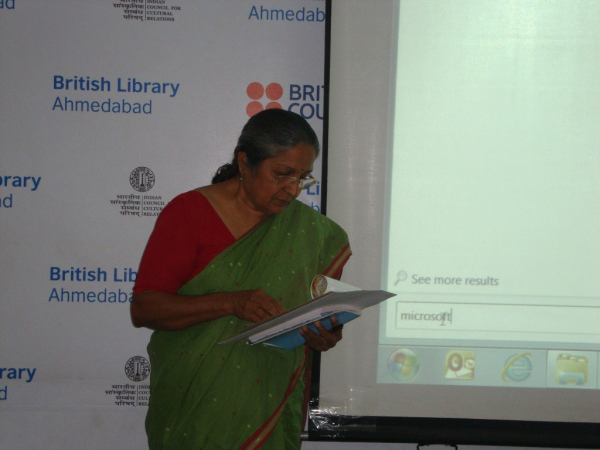 Information Products and Services on 27th April, 2013 at British Library, Ahmedabad